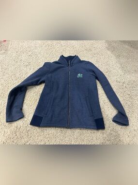 Garb Notre Dame Fighting Irish Zip Up Hoodie Jacket Women’s Small Blue NCAA